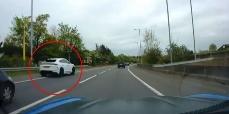 Premier League's worst driver revealed as star thrashes his Lamborghini down motorway in 'ridiculous' overtaking moves