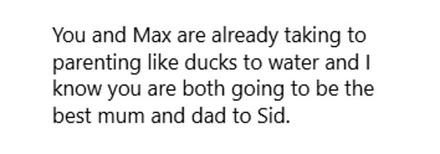She wrote: 'I’m almost lost for words and I can barely describe the unbelievable range of emotions I’m feeling right now, love, pride, relief, happiness to name a few'