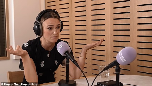 Keira admitted she isn't annoyed at the 'nepo baby' label during her interview on Giovanna Fletcher's Happy Mum Happy Baby podcast this week