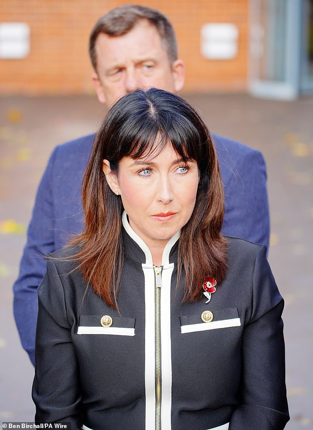 Jaysley's mother Leighann McCready spoke to the media outside Burford Military court following the sentencing of Michael Webber on October 31 2025