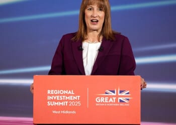Writing for the Daily Mail, City grandee and philanthropist Ken Costa cautioned that 'just about anyone with aspirations is being made to feel unwelcome in Rachel Reeves' Britain'. Pictured: The Chancellor at the Regional Investment Summit in Birmingham this week