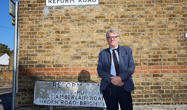 Pictured: Robert Hardman at Reform Road in Chatham, Kent