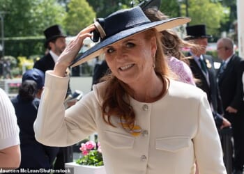 It is becoming clearer by the day that, far from being the loyal, long-suffering loyal ex-wife to Prince Andrew, Sarah Ferguson (pictured at Royal Ascot last year) is up to her neck in the mire with him