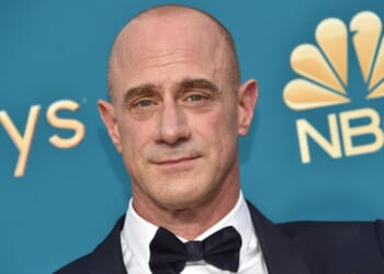 Actor Christopher Meloni arrives for the 74th Emmy Awards in Los Angeles, California, in a file photo dated Sept. 12, 2022.