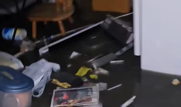 Steven Anaver captured the moment his home in western Alaska was swept away by a typhoon's remnants