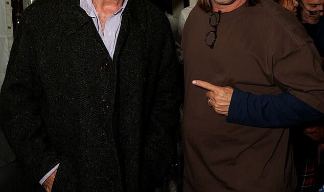 Alec Baldwin and his brother Stephen were involved in a horror car crash in the Hamptons on Monday - pictured hours before the crash on Sunday evening in East Hampton, New York