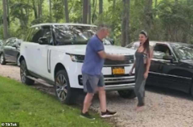 Baldwin appears to be the owner of the white Range Rover, as his wife Hilaria posted a humorous TikTok video featuring what appeared to be the same SUV in July