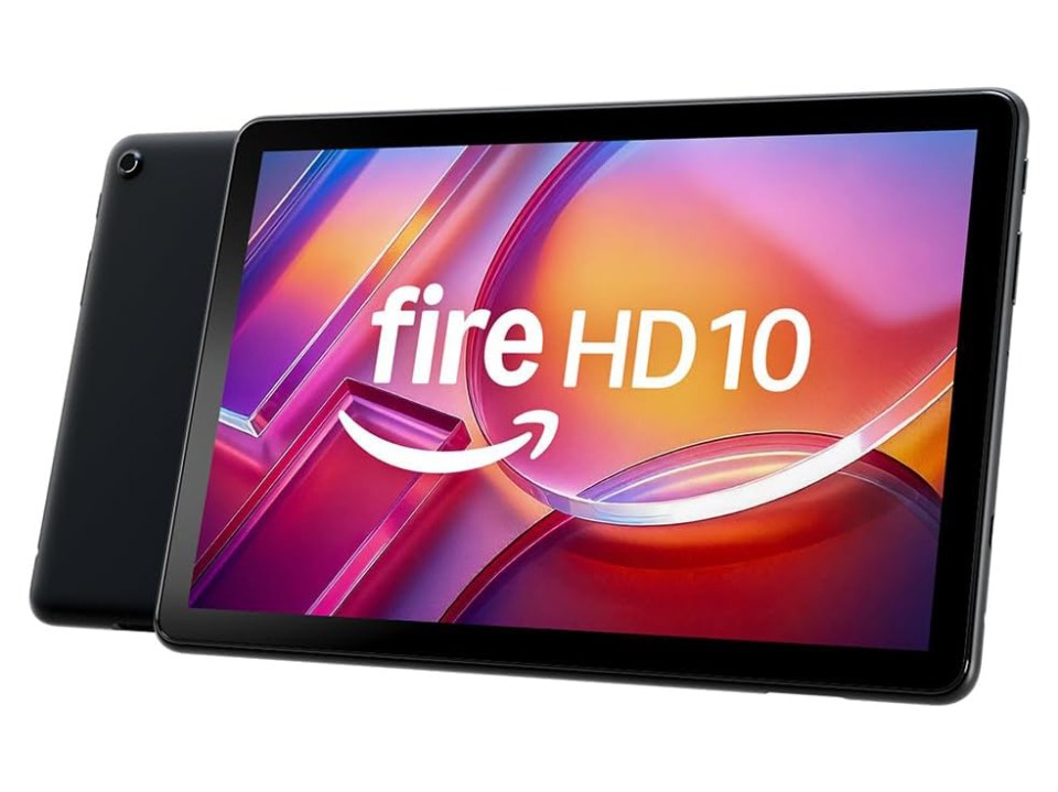 Amazon Fire HD 10 tablet.