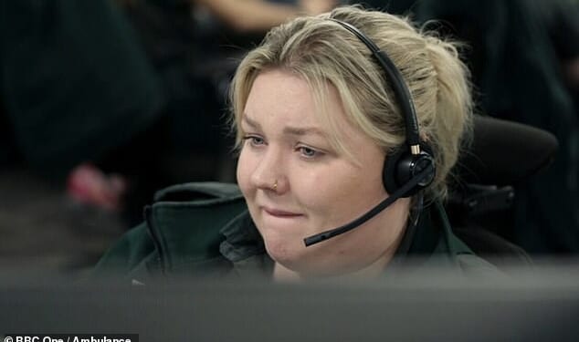 Ambulance returned to BBC One on Tuesday night for its latest series - and it was a tearjerker within minutes when it introduced viewers to call handler Ellie, who assisted a panicked man as his wife gave birth