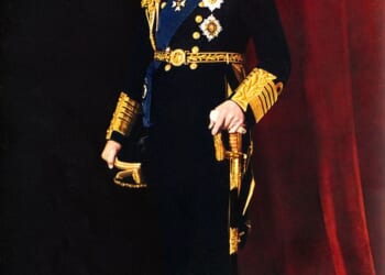 At the request of King George V (pictured), Prince Louis changed the family name from Battenberg to the anglicised version Mountbatten