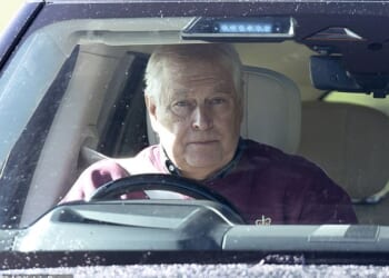 Ordinary: Andrew - seen driving his car through Windsor Great Park - will now be considered a regular member of the public