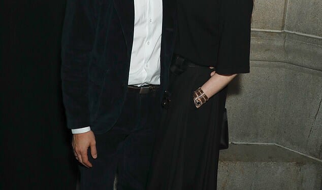 Anne Hathaway made a rare public appearance with her husband Adam Shulman at the Golden Heart charity gala in New York on Monday