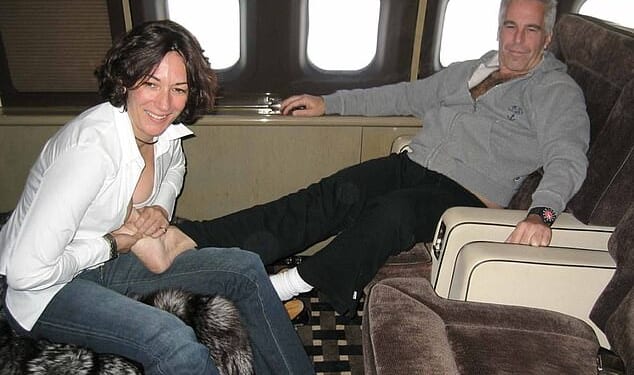 Ghislaine Maxwell and Jeffrey Epstein on the Lolita Express