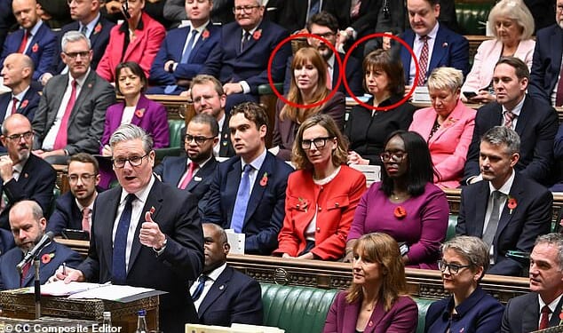 'Misses Rayner and Powell smirked and allowed their eyebrows to flex by a 16th of an inch,' writes Quentin Letts