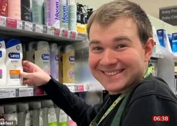 Tom Boyd, 28, has found himself at the centre of a supermarket wrangle after he was offered paid work by Asda - before Waitrose said it would 'welcome him back'