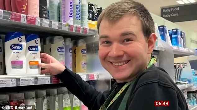 Tom Boyd, 28, has found himself at the centre of a supermarket wrangle after he was offered paid work by Asda - before Waitrose said it would 'welcome him back'
