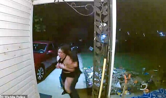 A woman was taken from a Kansas neighborhood by an unknown male and has not been identified nor found, according to police