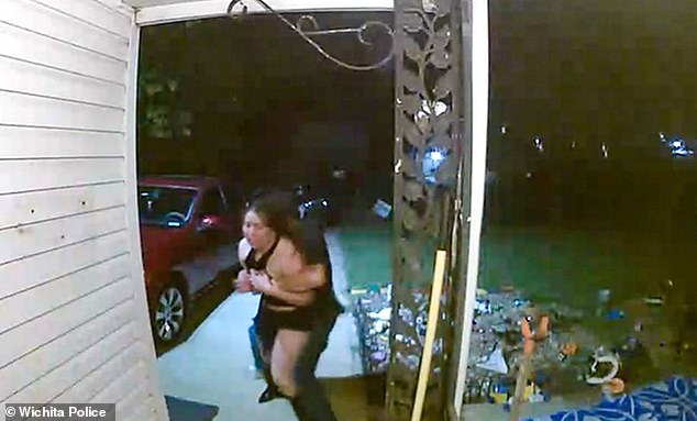A woman was taken from a Kansas neighborhood by an unknown male and has not been identified nor found, according to police
