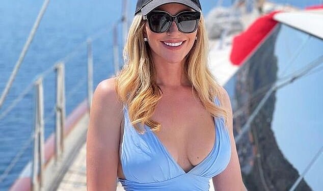 Baroness Michelle Mone, 54, poses in a bikini on Florida's Fisher Island which is nicknamed 'Billionaire's Island'