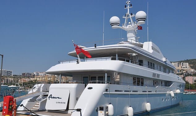Bernie Ecclestone's superyacht Petara, pictured above in Turkey in 2015, has been sold