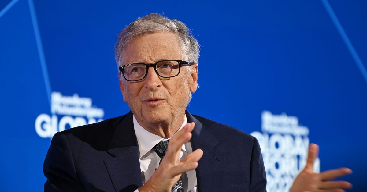Bill Gates speaks onstage at the Bloomberg Philanthropies Global Forum 2025 at The Plaza Hotel on Sept. 24, 2025, in New York City.