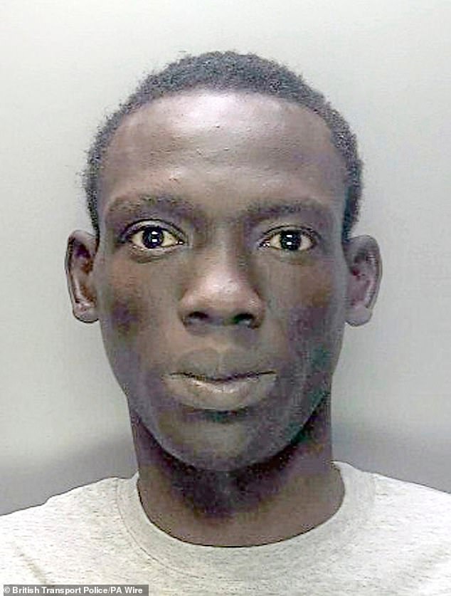 Last week, small-boat migrant Deng Majek (pictured) was found guilty of the unprovoked murder of a British mother of one who worked at the Walsall asylum hotel