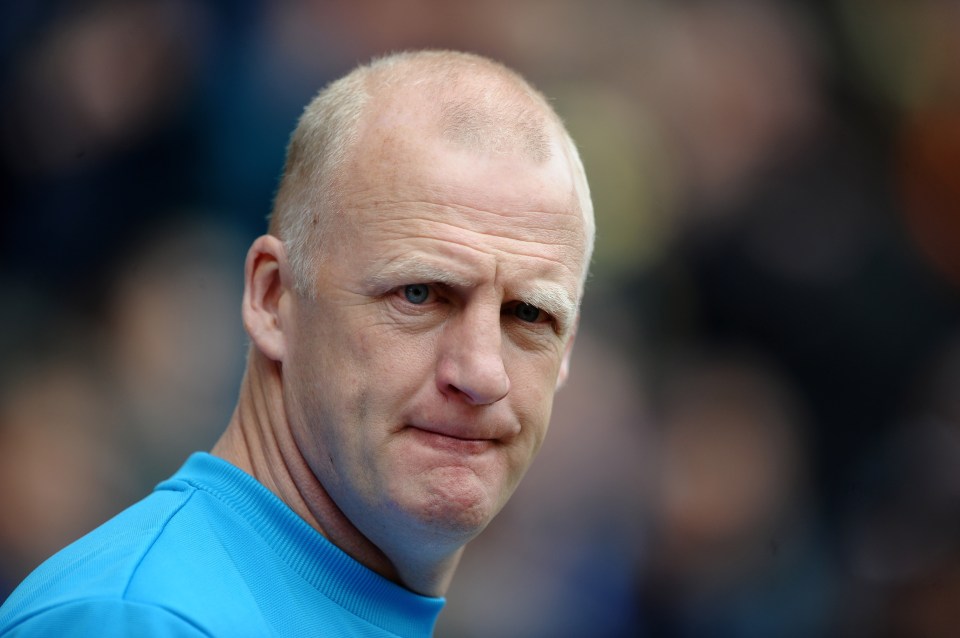 Iain Dowie, Hull City manager, looks on during a game.