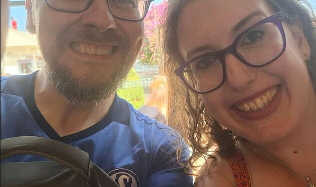 The last picture of drama teacher William Nelson, 44, and theatre director Kayleigh Smith, 36, before their death in a tram crash