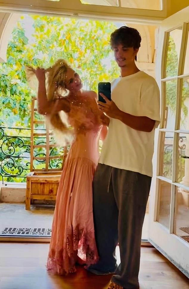 The devastated singer added that she's seen one of her sons for only '45 minutes in the past 5 years'; Pictured with Jayden in an Instagram snap from 2025