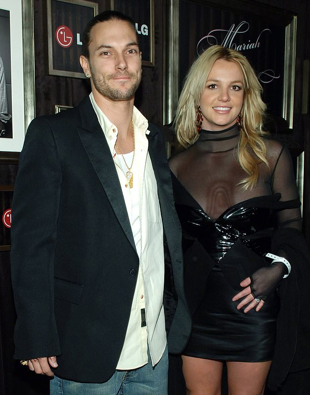 On Tuesday evening, Spears slammed Federline over his memoir, accusing him of 'gaslighting' her, and lashed out at their sons, saying she's 'begged' to see them; Seen in 2006