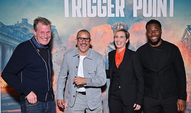 Jason Flemyng, Nabil Elouahabi, Vicky McClure and Eric Shango pictured at a screening of the new ITV series Trigger Point on Thursday