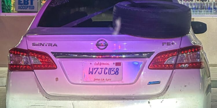 The California Highway Patrol revealed in an Oct. 10, 2025, social media post that a driver got a bit creative by drawing their own license plate.