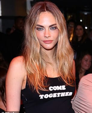 Cara seen during Paris Fashion Week on Tuesday