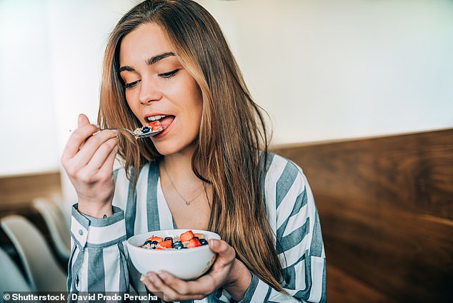In some cases, 'low-fat' yogurts have even more sugar added to make up for the loss of flavor and texture from removing fat (stock image)