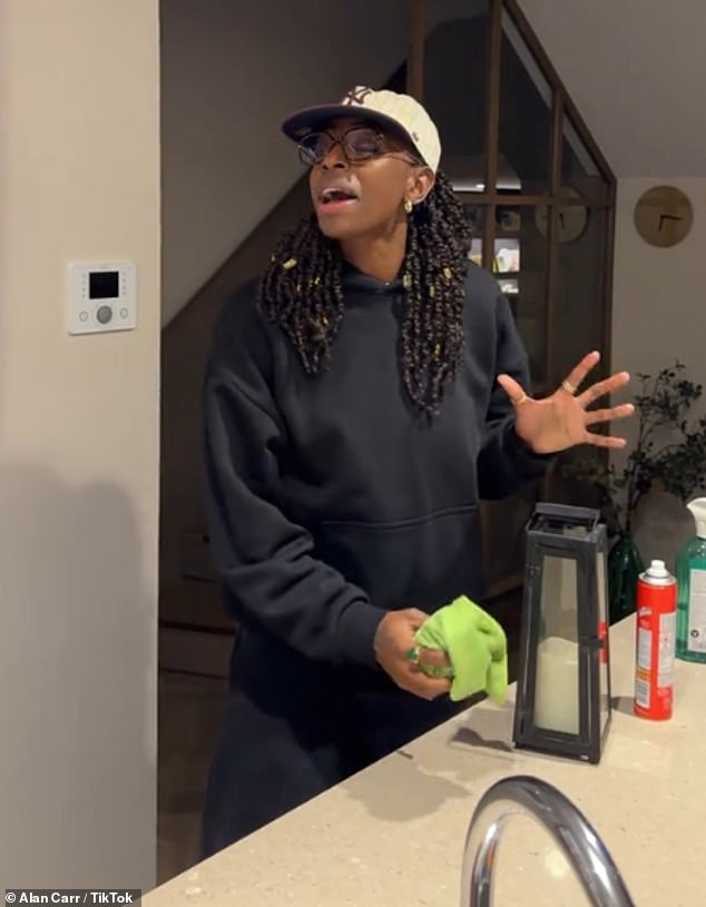 In a video shared on Alan's TikTok last week, the pals are seen getting themselves ready to don their Traitors cloaks