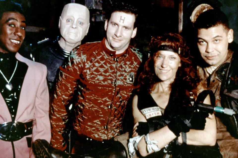 2JD88HK JULES,LLEWELLYN,BARRIE,DOBSON,CHARLES, RED DWARF, 1988,