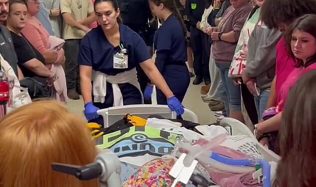 The lines of people seemed almost endless as she passed through the hospital, many of those who gathered had tears in their eyes