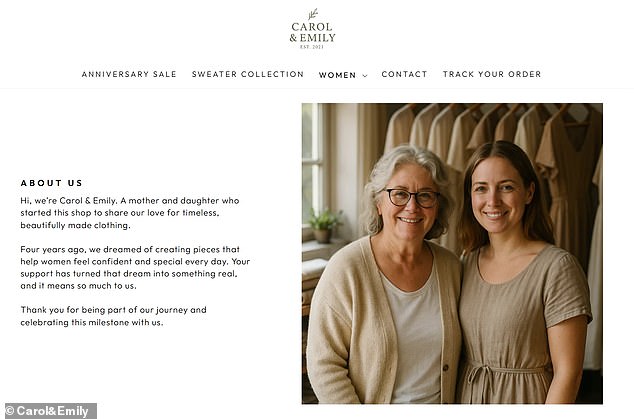 The Daily Mail has also uncovered multiple sites using the same AI-generated images but just simply changing the names