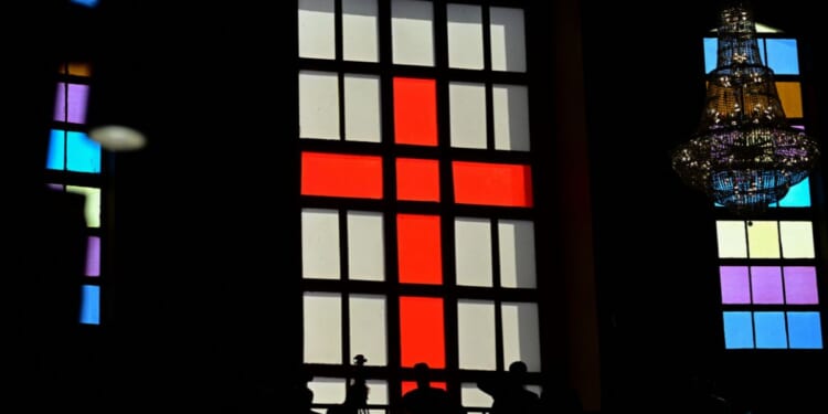 A view inside a Sudanese church in Juba, South Sudan on Feb. 4, 2023.