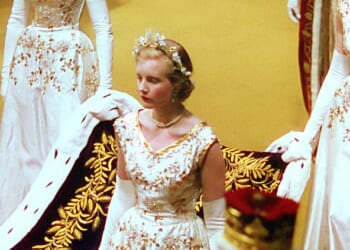 Lady Coke, now Lady Glenconner, was one of the six maids of honour at Queen Elizabeth's coronation