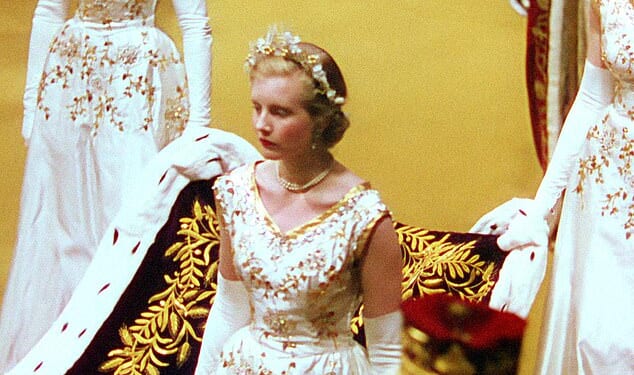 Lady Coke, now Lady Glenconner, was one of the six maids of honour at Queen Elizabeth's coronation