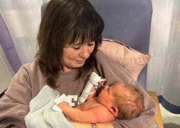 Coleen Nolan, 60, was overcome with emotion as she introduced her new grandson on Instagram on Friday evening after her daughter Ciara, 24, welcomed a baby boy