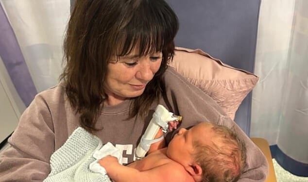 Coleen Nolan, 60, was overcome with emotion as she introduced her new grandson on Instagram on Friday evening after her daughter Ciara, 24, welcomed a baby boy