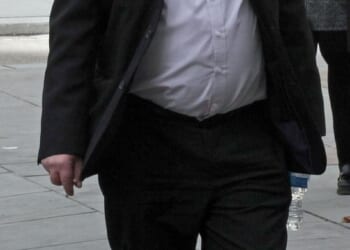 Robert McCarthy (pictured) and his wife Amanda have accused the house behind their home, near Nazeing in Essex, of perpetrating a 'systematic destruction' of their garden