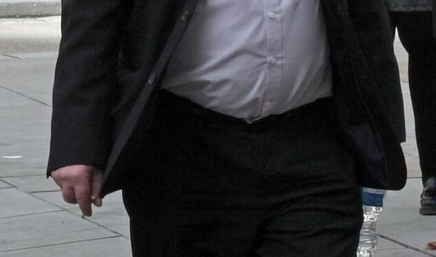 Robert McCarthy (pictured) and his wife Amanda have accused the house behind their home, near Nazeing in Essex, of perpetrating a 'systematic destruction' of their garden