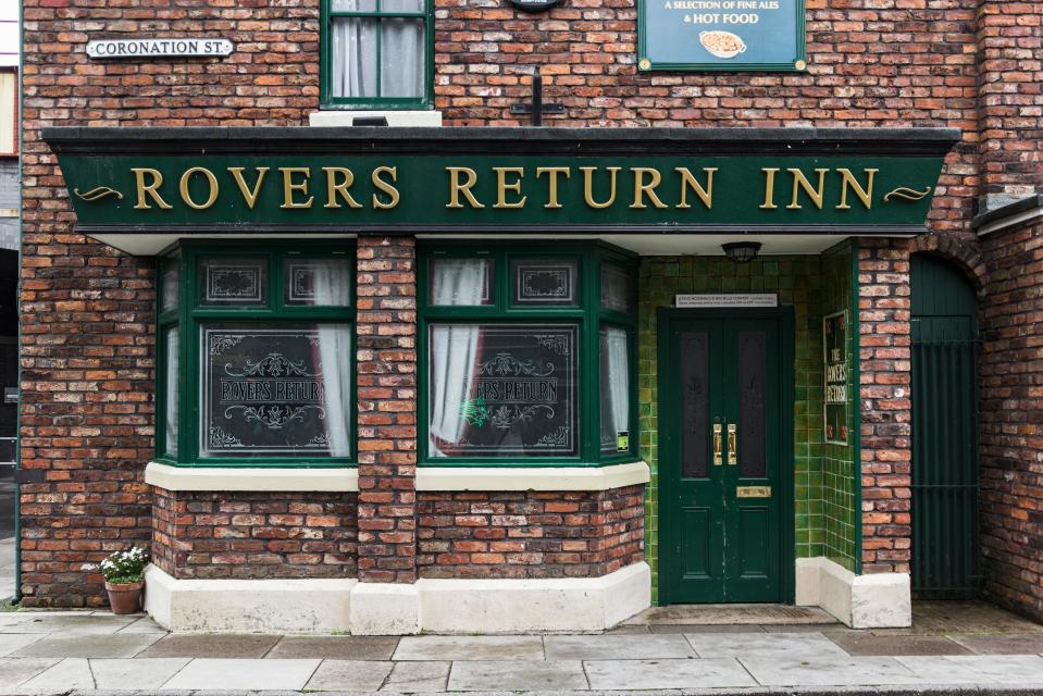 Rovers Return Inn from the set of Coronation Street television soap.