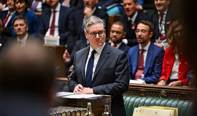 Labour's deputy leadership contest was a referendum on the toxic premiership of Sir Keir Starmer (pictured) - and the verdict from his party was damning
