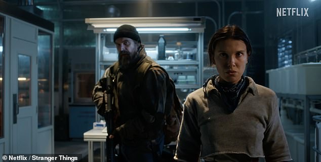 David Harbour was notably absent in many of the scenes of the final trailer released ahead of the sci-fi series' return to screen next month, which will conclude the show for good