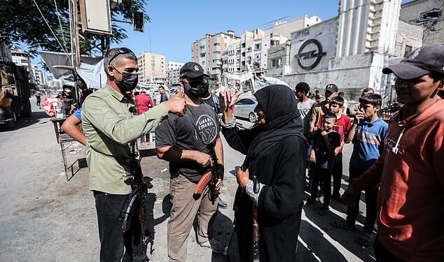 Palestinian police resume their duties to maintain security and regulate traffic across Gaza City, Gaza, following the ceasefire, on October 11, 2025