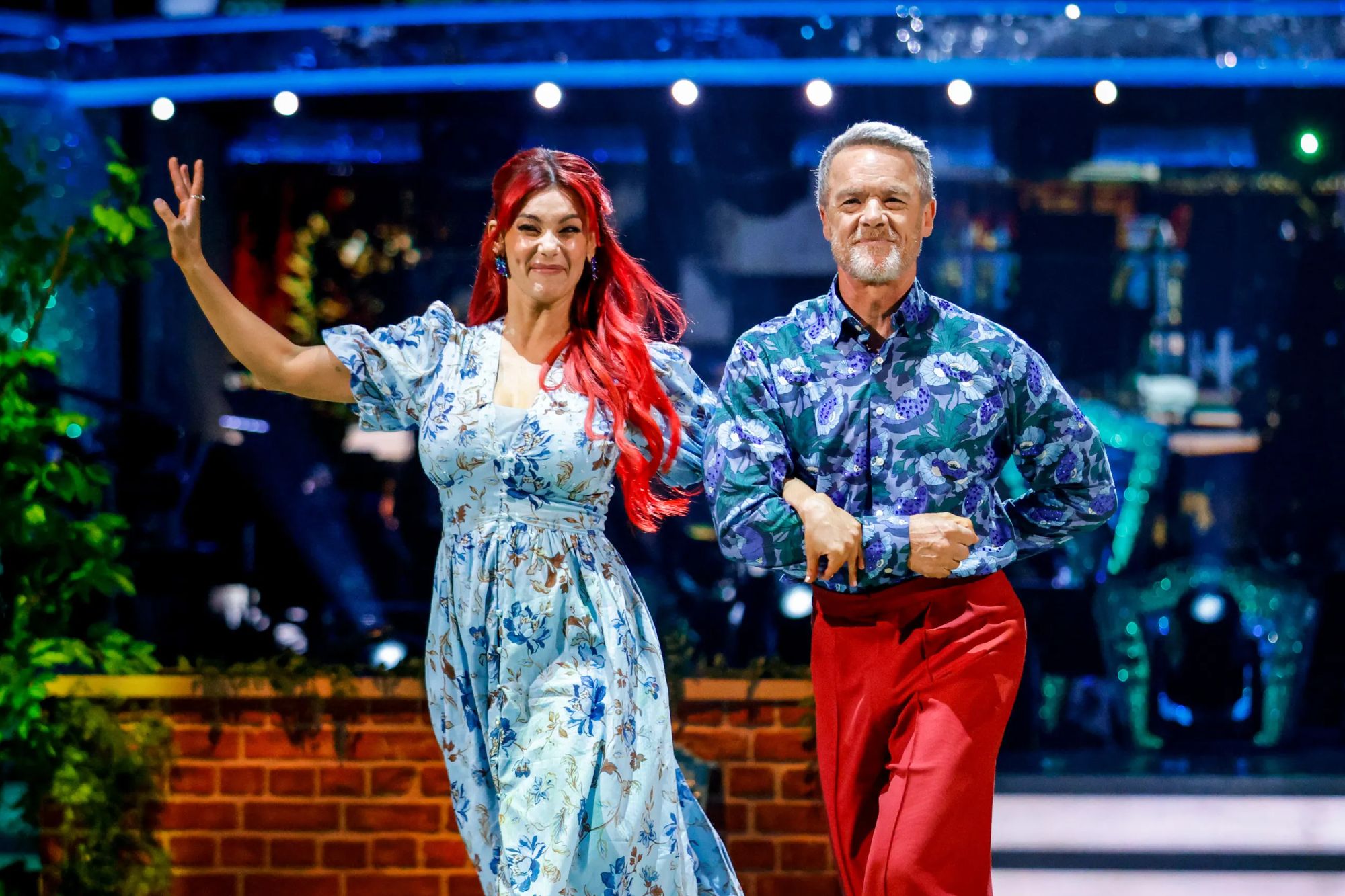 An image collage containing 1 images, Image 1 shows Stefan Dennis and Dianne Buswell dancing on Strictly Come Dancing